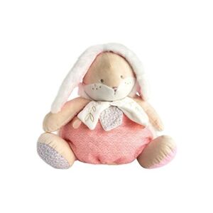 Doudou et Compagnie Animal en peluche Range pyjama lapin sucre Rose - Publicité