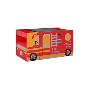 VIDAXL Jeu de table et chaises d'enfants 3 pcs Camion de pompiers Bois - Publicité