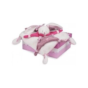 Doudou et Compagnie Doudou plat Lapin Cerise 27cm - Publicité