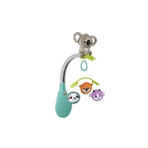 Fisher Price FisherPrice Mobile Animau 3 en 1 pour berceau et poussettes avec jouet transportable pou - Publicité