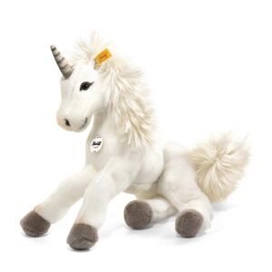 STEIFF Starly Licorne à suspendre 35 cm blanche couchée