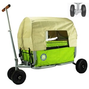 BEACHTREKKER Chariot de transport à main enfant pliable LiFe vert, frein de...