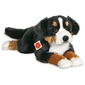 Teddy HERMANN® Peluche chien bouvier bernois couché, 60 cm