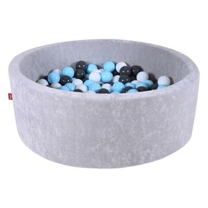 knorr toys® knorr® toys Piscine a balles enfant soft grey 300 balles cremegrisbleu clair