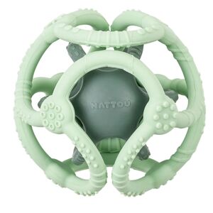 Nattou Balles d'éveil silicone vert menthe vert herbe