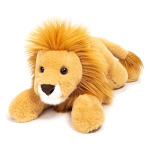 Teddy HERMANN® Peluche lion couche 45 cm