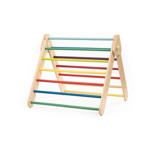 LEG & GO Triangle d'escalade enfant arc-en-ciel bois