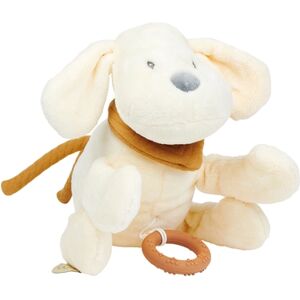 Peluche musicale chien Charlie flanelle vanille 30 cm