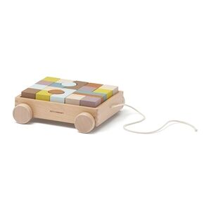 Kids Concept® Chariot à tirer enfant briques Neo bois multicolore