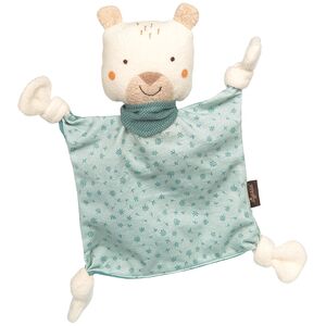 sigikid® Doudou ours Yellow menthe, blanc