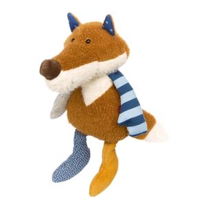 ® Doudou renard Swetty Yellow brun rouge/bleu