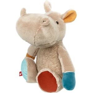 sigikid® Peluche hippopotame Swetty Yellow gris/blanc