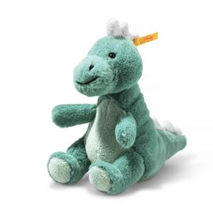 Steiff Soft Cuddly Friends T-Rex bebe Joshi bleu vert, 16 cm