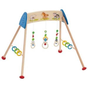 goki Portique d'eveil Baby-Fit cris d'animaux ferme bois