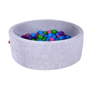 knorr toys® Piscine a balles soft grey coloris doux 300 balles