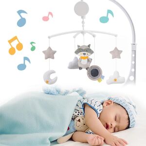 Bébé hochets berceau Mobiles support de jouet rotatif Mobile lit cloche boîte à musique 0-12 mois nouveau-né bébé jouets hochets support - Publicité