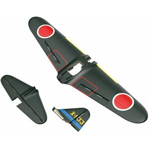 Pièces de rechange pour avion RC Eachine A6M Zero 400mm Aile principale Aile de queue verticale Aile de queue horizontal