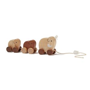 Kids Concept Jeu à tirer Famille mammouth naturel Neo - Jouets en bois
