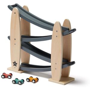 Kids Concept Piste de voitures naturel/gris en bois Aiden - Jouets en bois