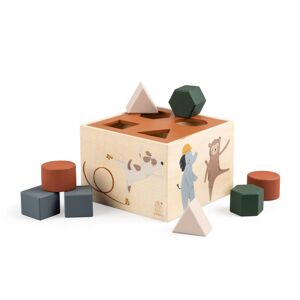 Sebra Cube à formes en bois Animaux - Jouets en bois