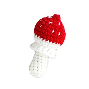 GREENLANS-1 GREENLANS Accessoires De Photographie De Bébé Nouveau-né, Jouet De Tricot Au Crochet De Fruits De Légumes Réalistes, Photographie De Bébé Posant Un Outil D'instantané Couleur aléatoire Champignon 1pc - Publicité