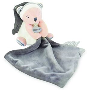 Baby Nat ' Pantin PM avec Doudou ourson "taupe" BN0725 -Gris - Publicité