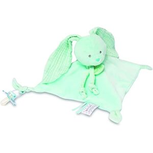 Baby Nat ' Doudou Lapin Diabolo menthe BN0620 -Vert - Publicité