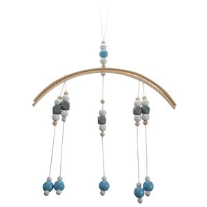 Hundnsney Hochet Mobile Perles en Bois Berceau Jouet Lit Suspendus Nouveau-Né Carillons À Vent Bell Nordique Enfants Chambre DéCoration Photographie Props - Publicité