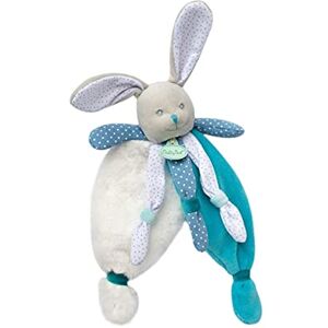 Baby Nat ' Doudou Lapin Idée Cadeau Bébé Bleu Lapin Poupi BN0415 - Publicité