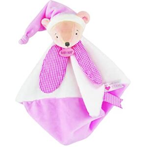 Baby Nat ' Doudou ourson "rose" BN0718 -Rose - Publicité