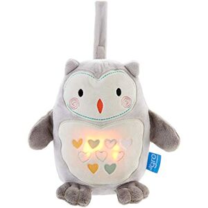 Tommee Tippee Grofriend Peluche Bruit Blanc Aide au Sommeil pour Bébé avec Veilleuse, Sons Apaissants et la Technologie CrySensor Ollie la Chouette - Publicité