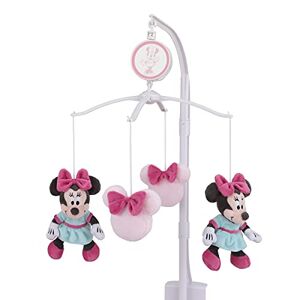 Disney Minnie Mouse Be Happy Pink & Aqua Plush Musical Mobile, Pink, Aqua, Raspberry - Publicité