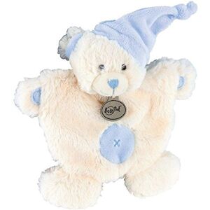 Baby Nat Babynat Doudou Babynat Baby'nat ours blanc bonnet bleu croix BN782-7278 - Publicité