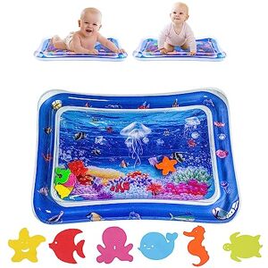 Tapis D'Eau Gonflable pour Bébé, Tapis eau Bebe, Tapis Eau Gonflé Enfant,  Tapis Sensoriel BéBé Jeux D'activitéS Amusantes, Coussin Gonflable Jeu PVC