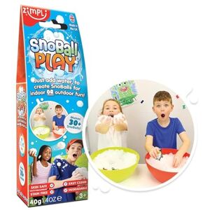 Zimpli Kids Snoball Play 2 Use Pack de , transforme magiquement l'eau en neige artificielle, décoration de la maison ou jouet d'extérieur et d'intérieur pour les enfants - Publicité