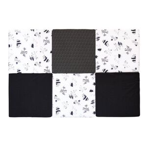 Candide Tapis de jeu bébé XL Black & White Experience - 120x180cm Noir 180x4x120cm