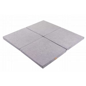 MeowBaby Tapis de jeu carré gris 120x120cm Gris 120x5x120cm