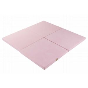 MeowBaby Tapis de jeu carré rose 120x120cm Rose 120x5x120cm