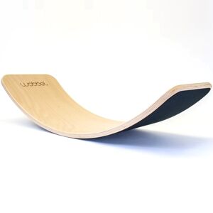 WOBBEL Planche d'équilibre en bois et feutre Gris Multicolore 90x2x30cm
