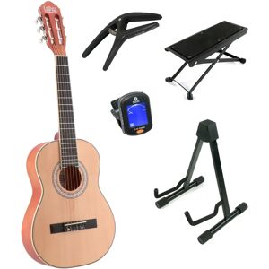 C30N guitare classique format 3/4 natural + stand + accessoires