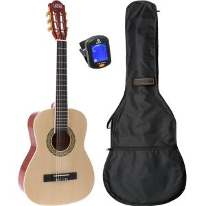 002 NT guitare classique taille 1/2 Natural avec housse et accordeur