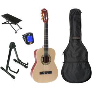 002 NT guitare classique taille 1/2 Natural avec accessoires