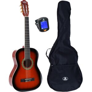 002 SB guitare classique format 3/4 Sunburst + housse + accordeur