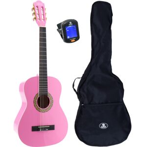 002 PI guitare classique format 3/4 rose + housse + accordeur