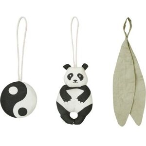 Lorena Canals Lot de 3 jouets à suspendre bamboo Panda - Publicité