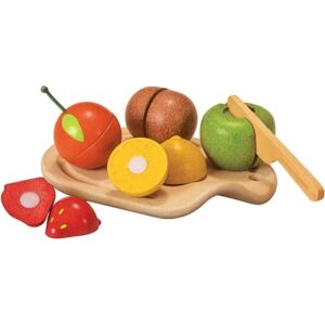 Dinette Assortiment de fruits à découper Plan Toys en bois - Publicité