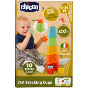 Chicco Ch Gioco 2in1 Stack Cups Eco+