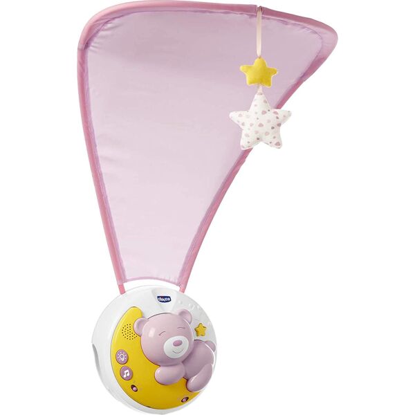 chicco 09828.10 next2moon giostrina proiettore con carillon per culla prima infanzia per bambini da 0+ mesi colore rosa - 09828.10