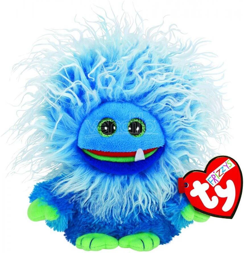 ALTRO Ty 37132 Frizzys - Fang Peluche Mostriciattolo Azzurro 15cm