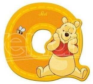 TRUDI Sevi 82773 - Winnie The Pooh Letteraa O Arancio Adesiva 7 Cm